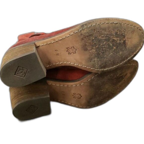 Donald J Pliner Dark Red Suede Mid-Calf Boots - Size 6.5M - Picture 7 of 12